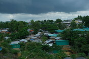 Rohingya camp before the rain