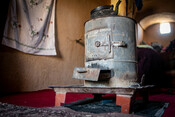 Bukhari stove that had to be sold to survive