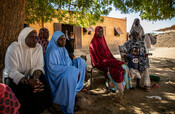 A group of mothers with children lacking birth certificates