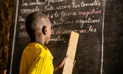 Adamou in his classroom